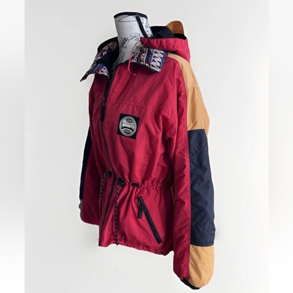 Vintage 80s 90s OBERMEYER Color Block Puffer Ski Jacket Juniors/ Women’s - Picture 4 of 12